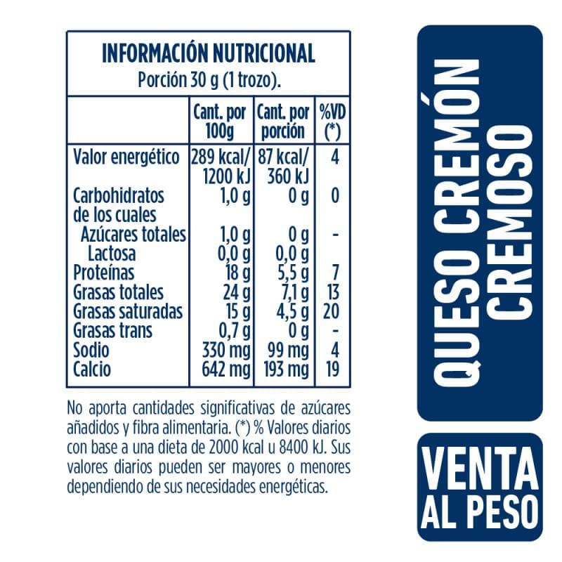 Queso Cremoso Cremón La Serenísima x 1 kg