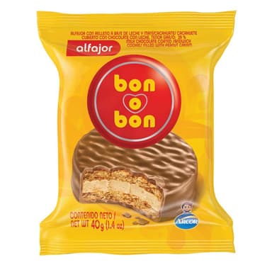 Alfajor Leche Bon O Bon 40 Gr